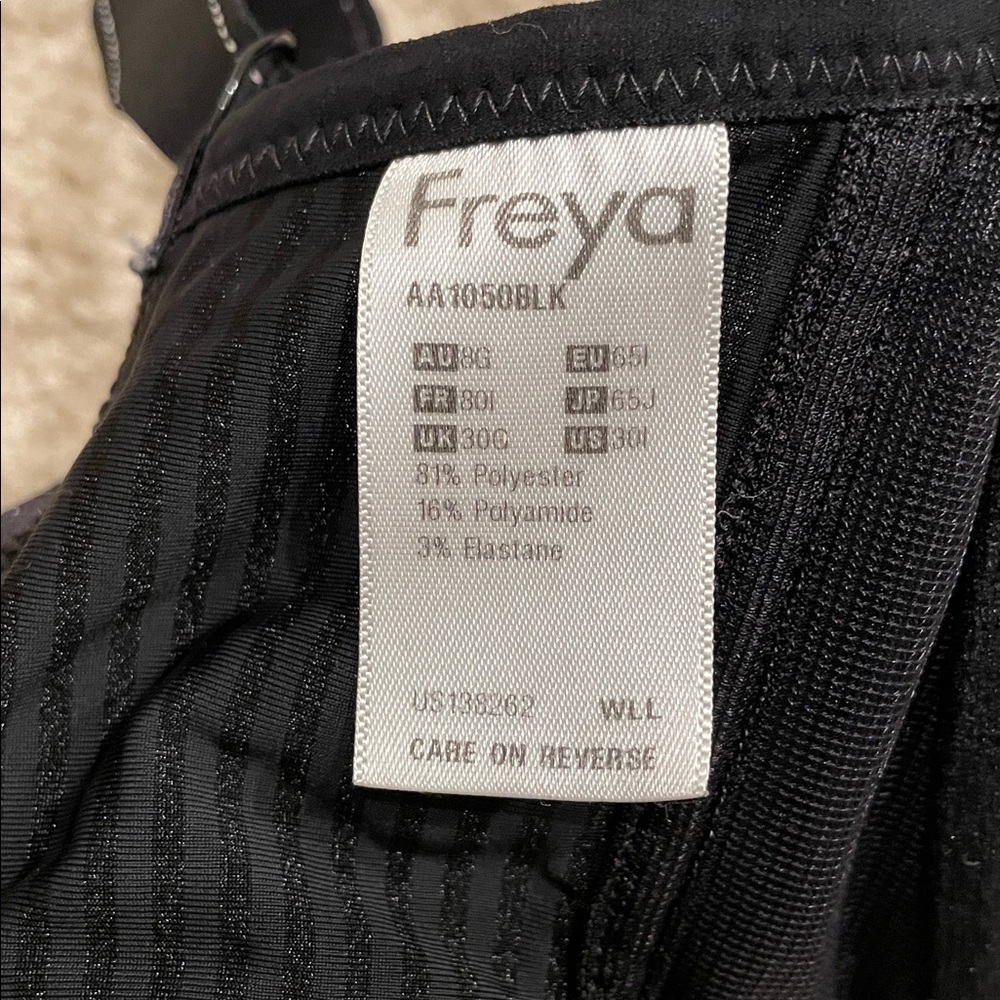 Preowned Freya Black Bra size 30I - Picture 8 of 8